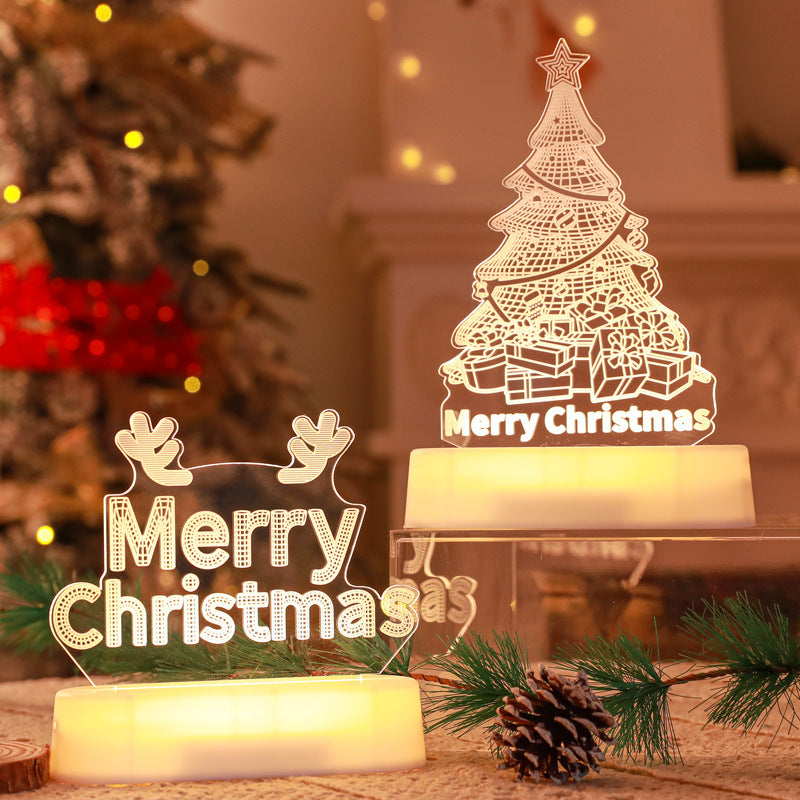 Lumière3D Noël - Illuminez vos soirées avec un Noël en relief.